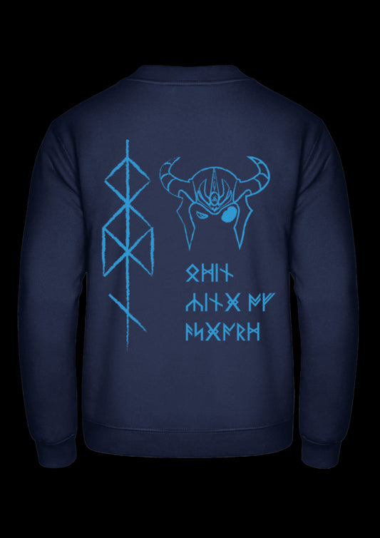 Sweater | Odins Helmet | Blauw design