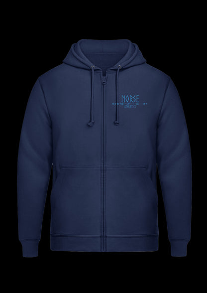 Zipped Hoodie | Odins Raven | Blauw design