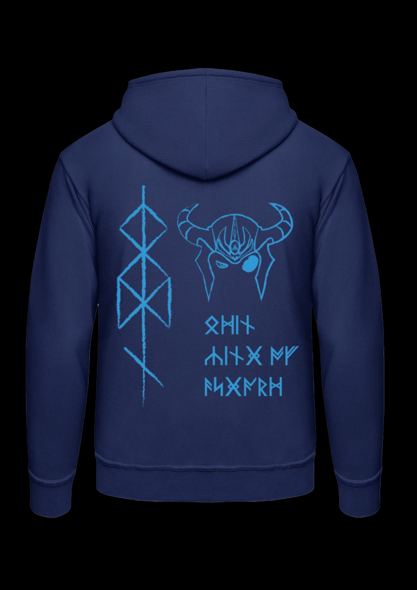 Hoodie | Odins Helmet | Blauw design