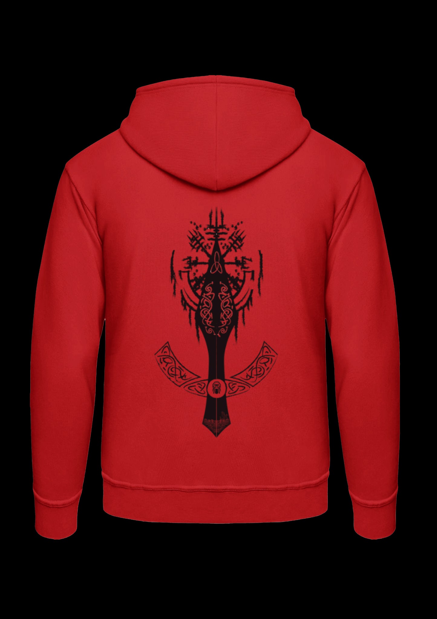 Hoodie | Odins Eye | Zwart design