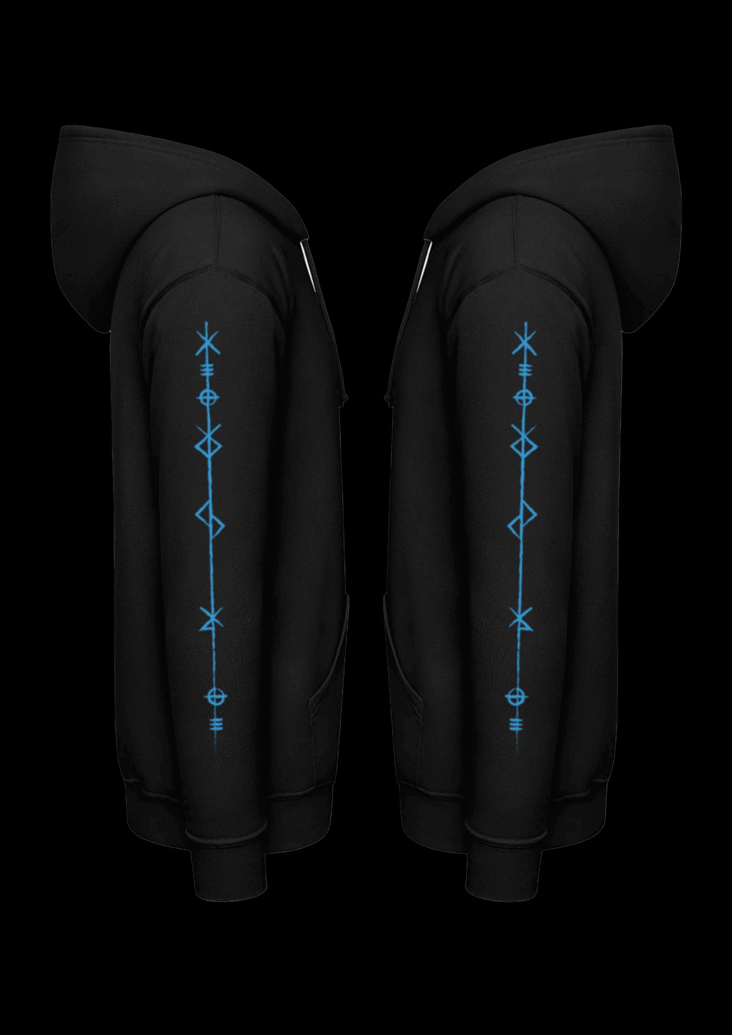 Hoodie | Odins Helmet | Blauw design