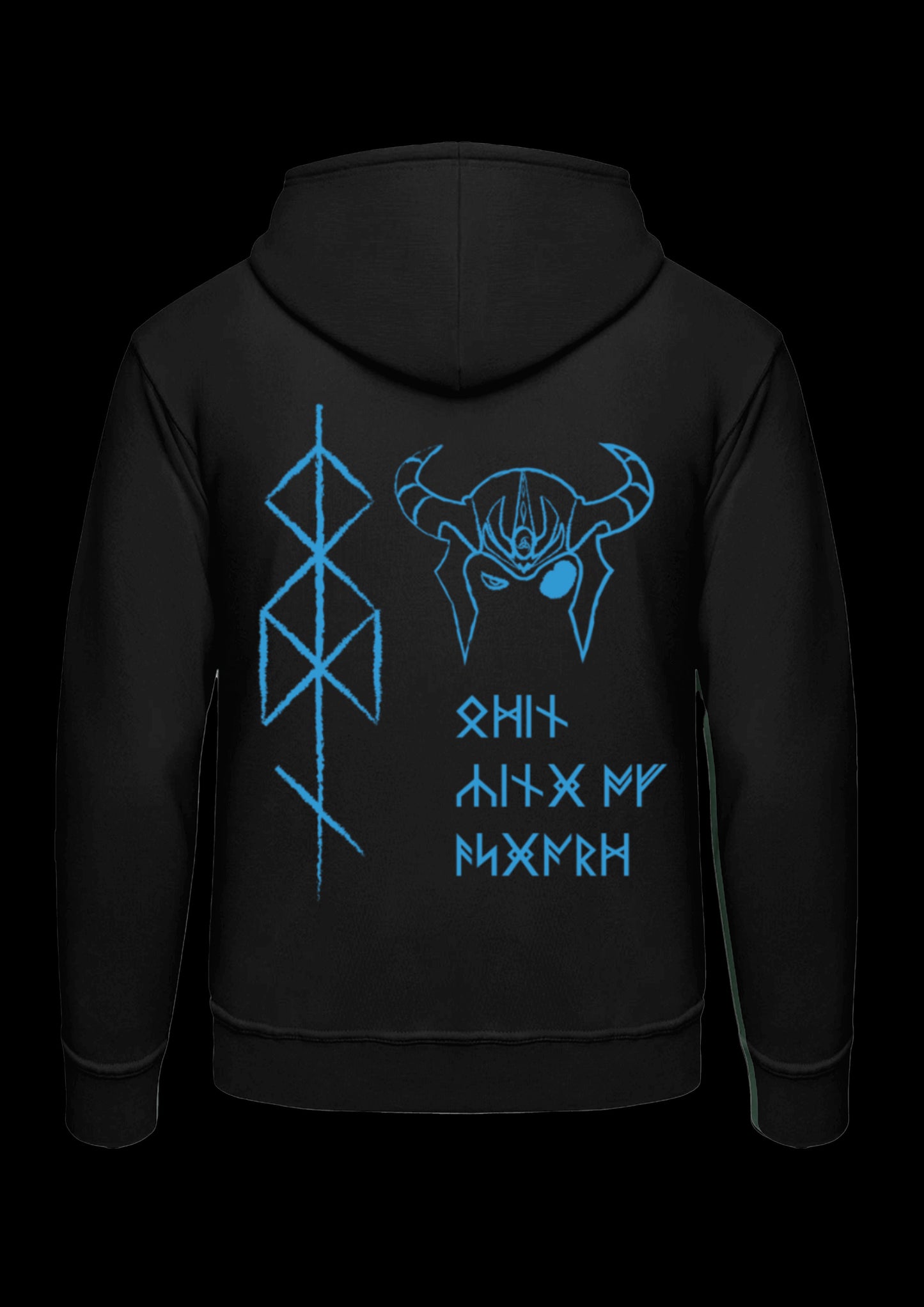 Hoodie | Odins Helmet | Blauw design