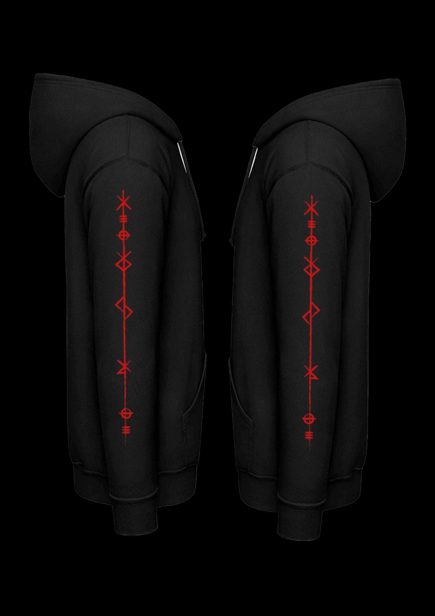 Hoodie | Odins Raven | Rood design