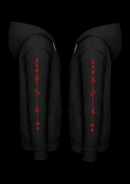 Hoodie | Odins Raven | Rood design