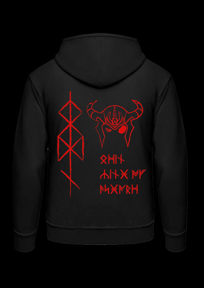 Hoodie | Odins Helmet | Rood design