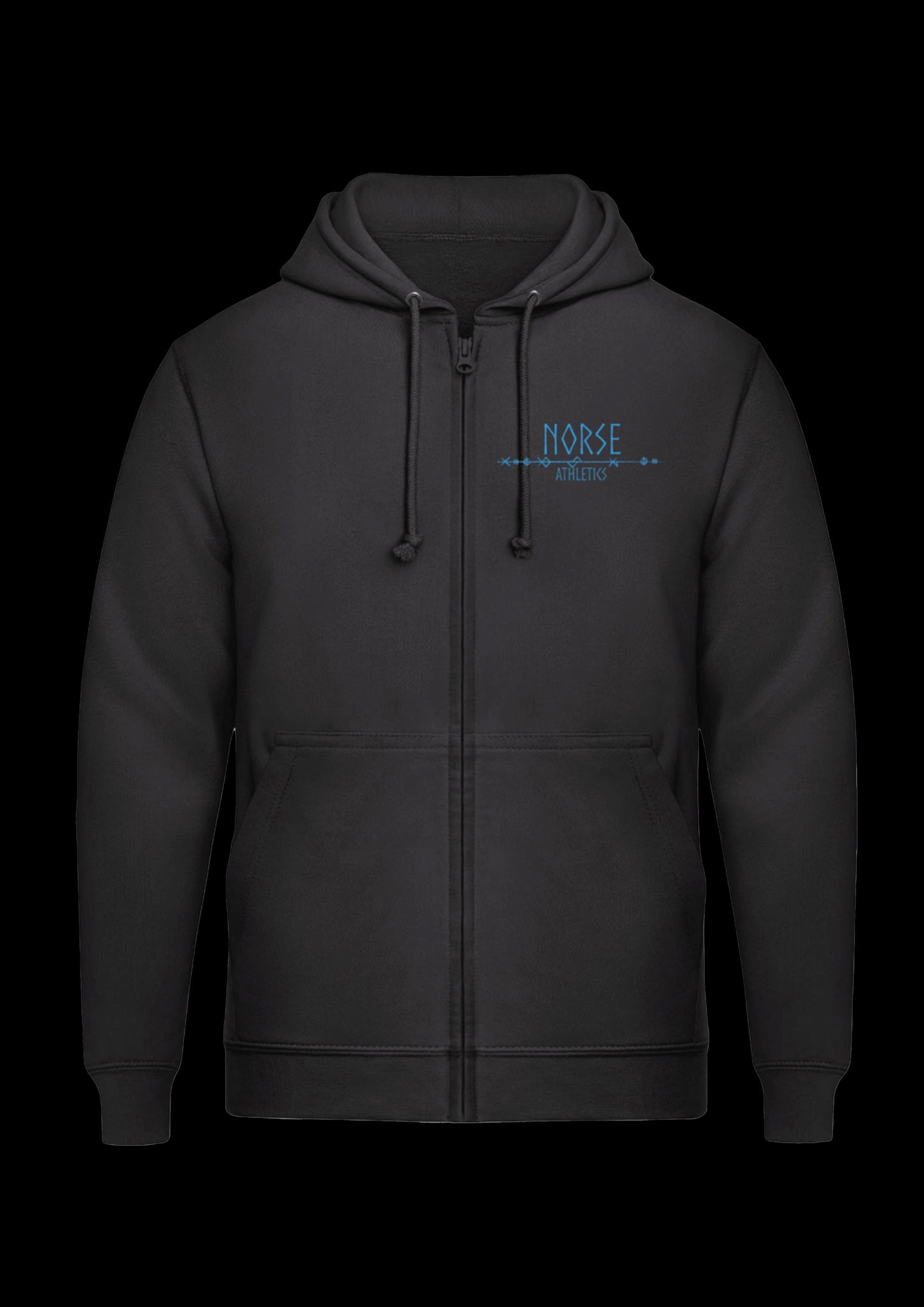 Zipped Hoodie | Odins Raven | Blauw design