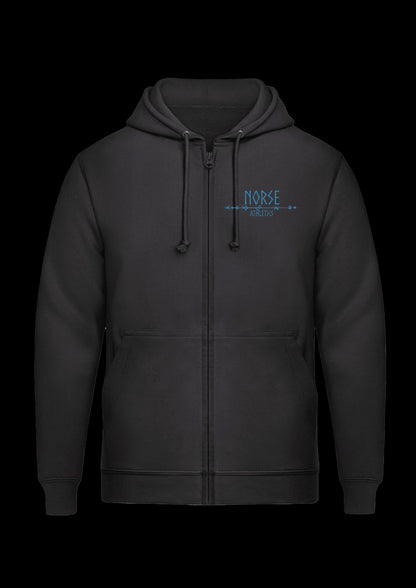 Zipped Hoodie | Odins Eye | Blauw design