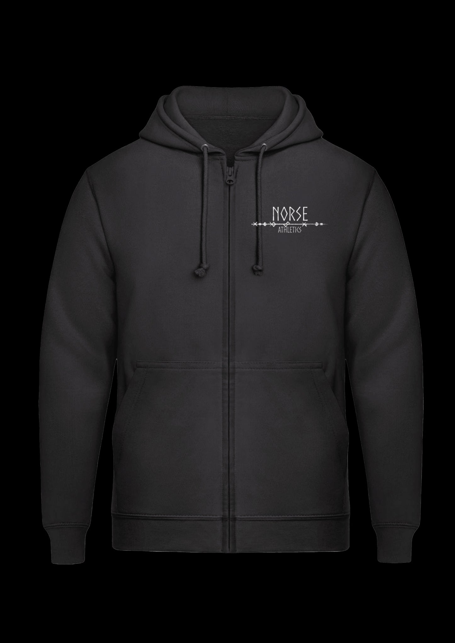 Zipped Hoodie | Odins Raven | Wit design