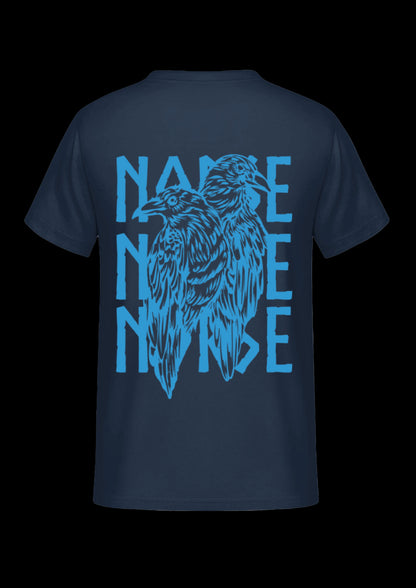 T-shirt | Odins Raven | Blauw design