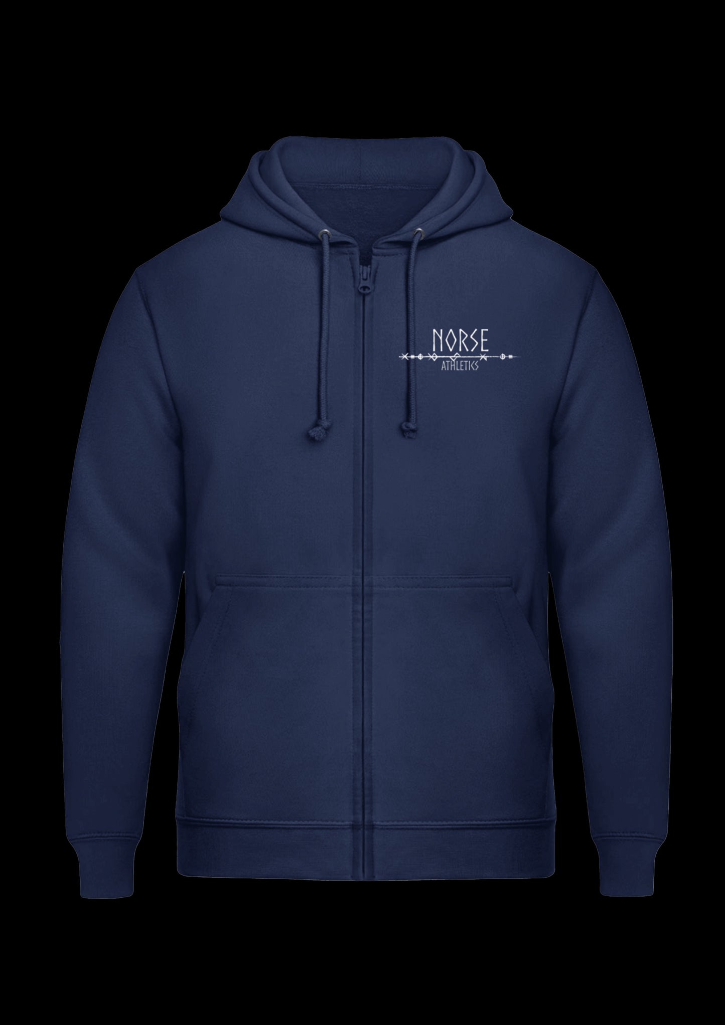 Zipped Hoodie | Odins Raven | Wit design