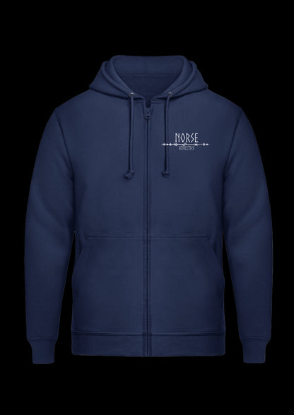 Zipped Hoodie | Odins Raven | Wit design