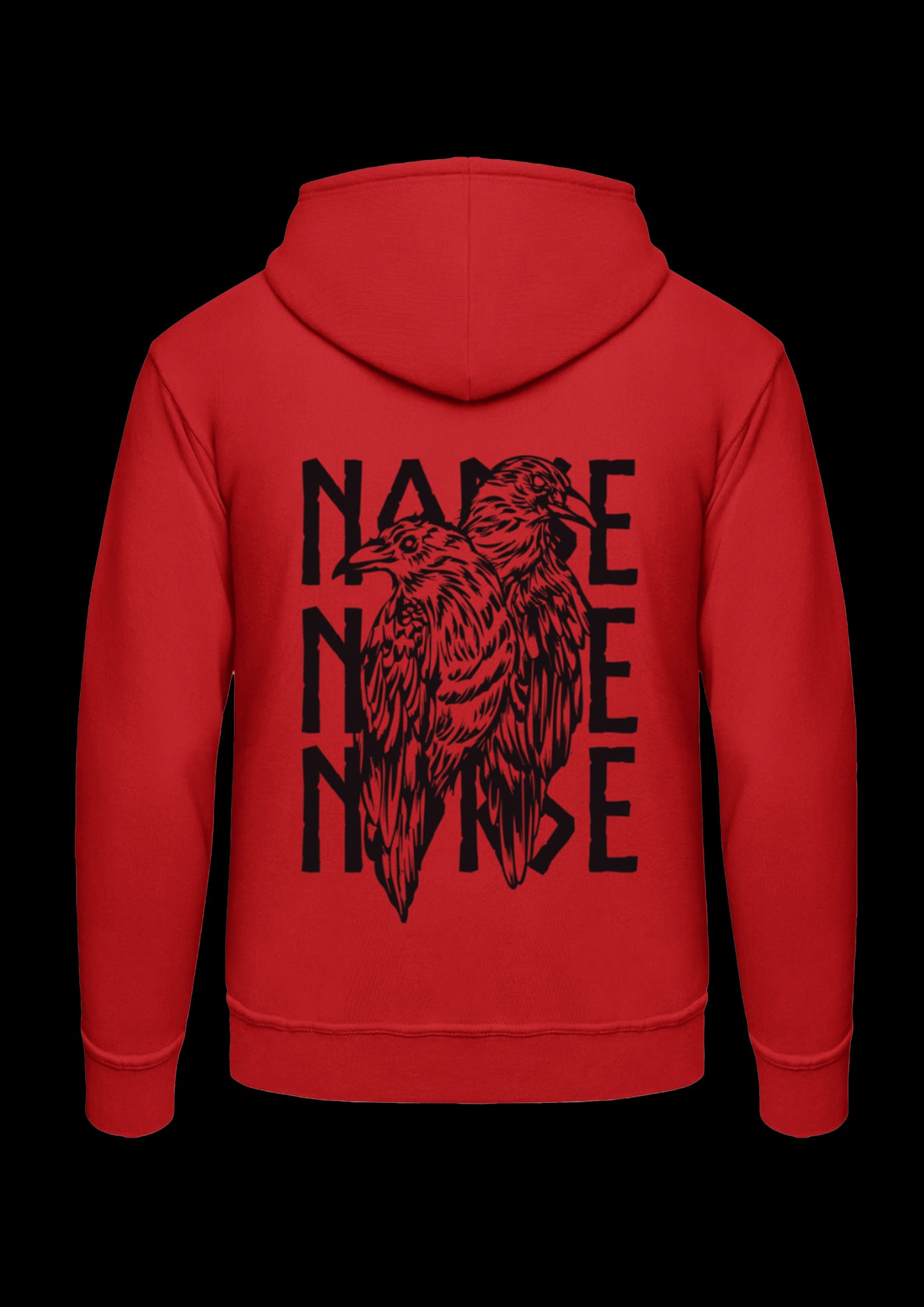 Hoodie | Odins Raven | Zwart design