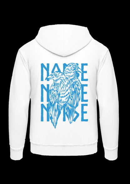 Hoodie | Odins Raven | Blauw design