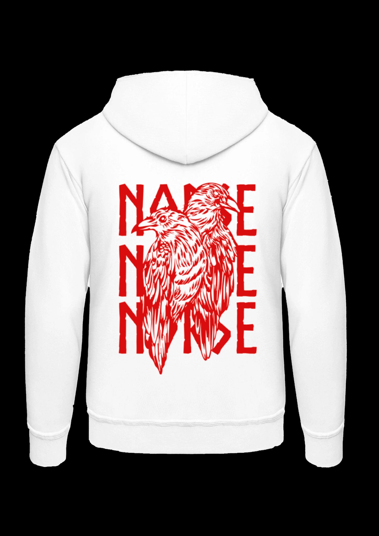 Hoodie | Odins Raven | Rood design