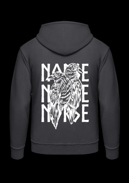 Hoodie | Odins Raven | Wit design